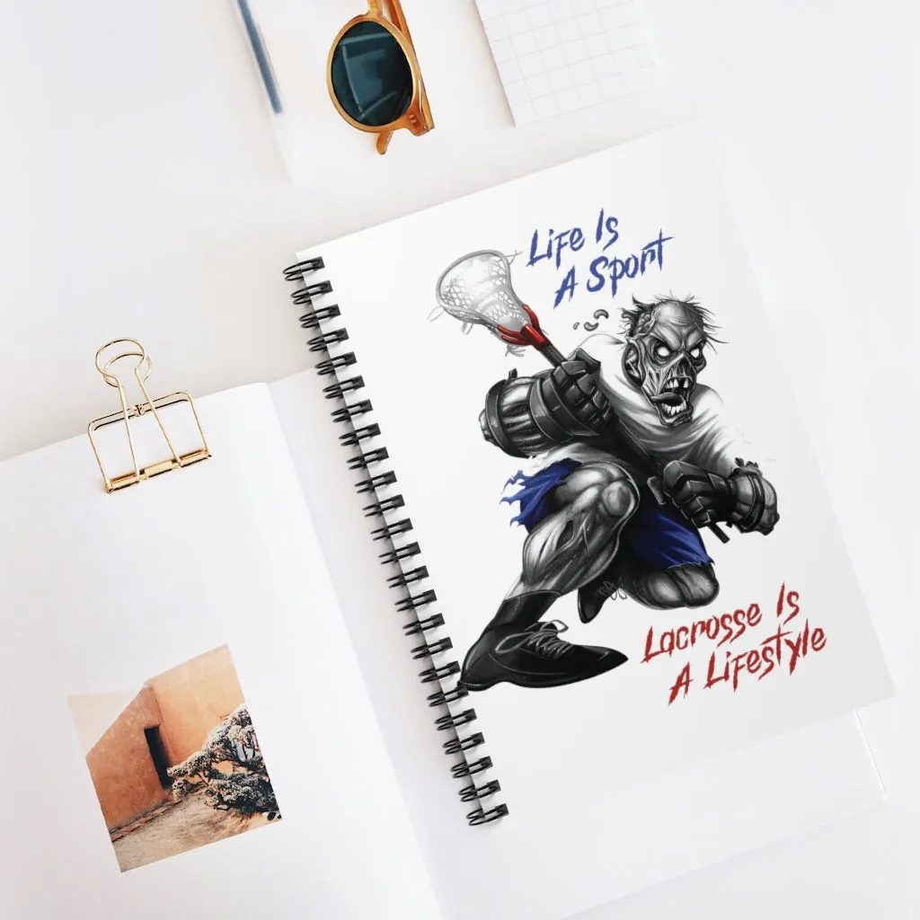 Lacrosse Spiral Notebook