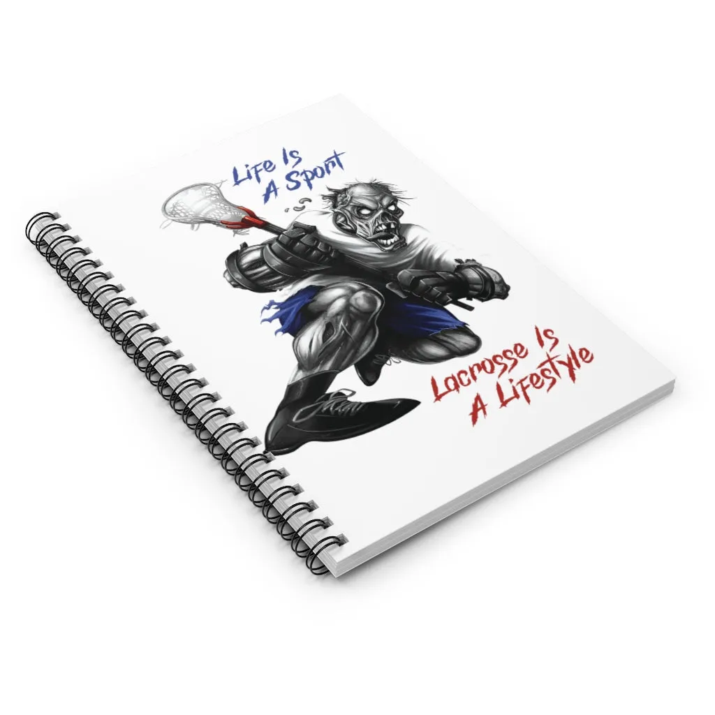 Lacrosse Spiral Notebook