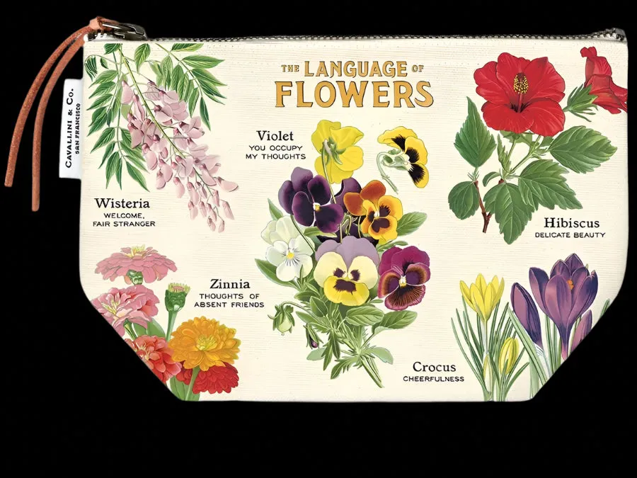 Language of Flowers Zip Pouch
