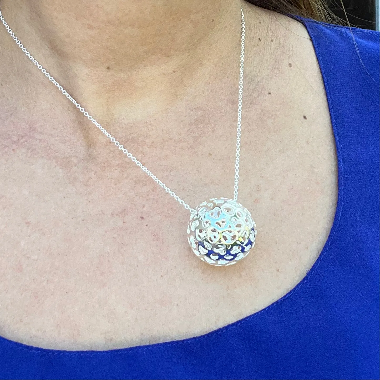 Large Bell Necklace & Earrings Set