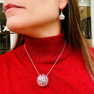 Large Bell Necklace & Earrings Set
