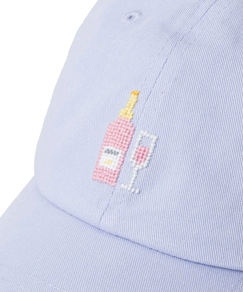 LOLONG Golf Rose Needlepoint Hat - Lavender