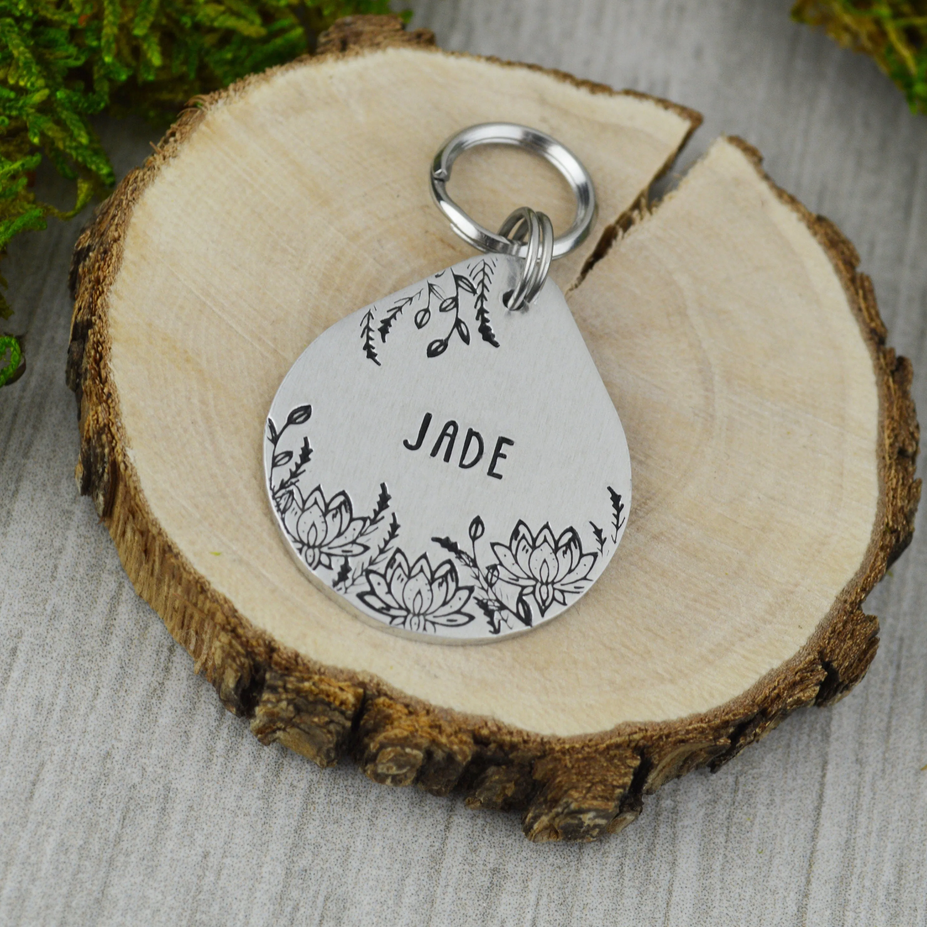 Lotus Field Pet ID Tag