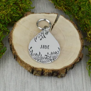 Lotus Field Pet ID Tag