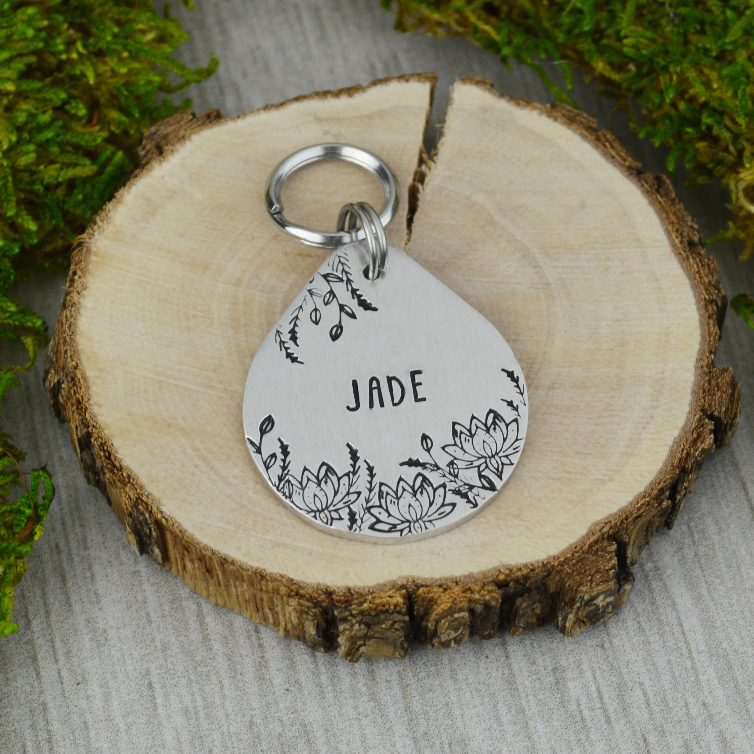 Lotus Field Pet ID Tag