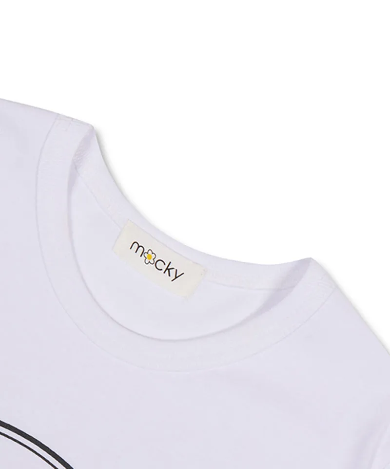 MACKY Golf: Around T-Shirt - White-Pink