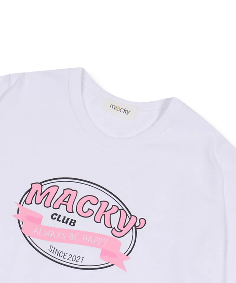 MACKY Golf: Around T-Shirt - White-Pink