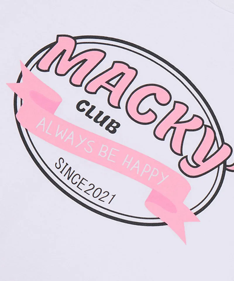 MACKY Golf: Around T-Shirt - White-Pink