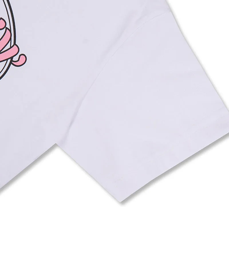 MACKY Golf: Around T-Shirt - White-Pink