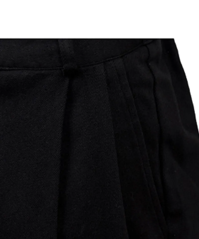 MACKY Golf: Wide Cotton Pants - Black