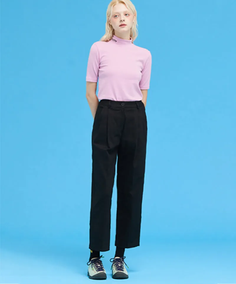 MACKY Golf: Wide Cotton Pants - Black