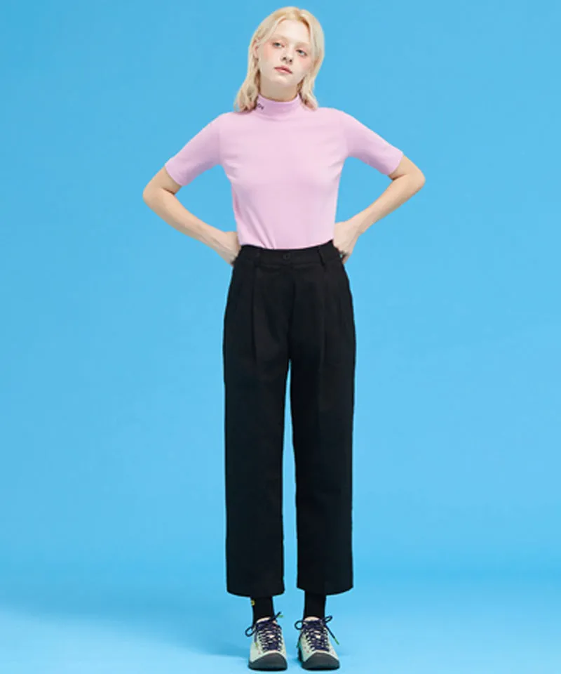 MACKY Golf: Wide Cotton Pants - Black