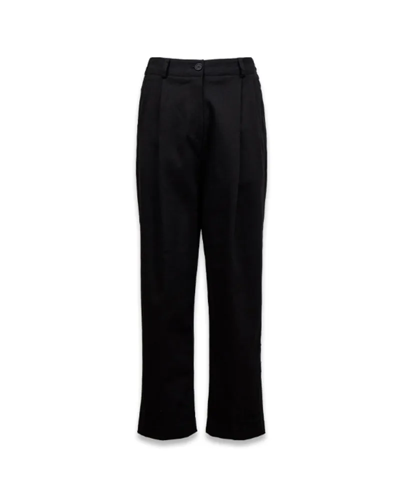 MACKY Golf: Wide Cotton Pants - Black
