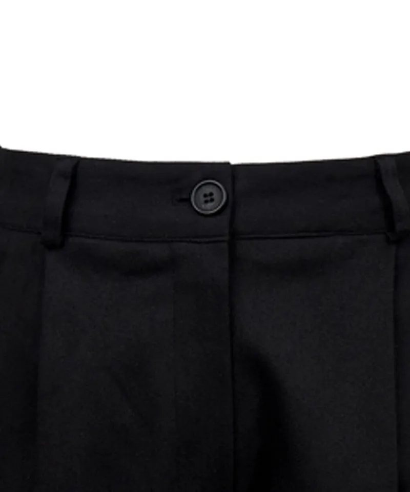 MACKY Golf: Wide Cotton Pants - Black