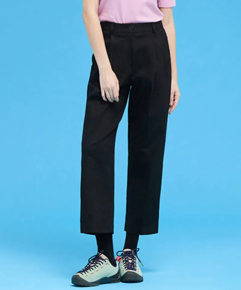 MACKY Golf: Wide Cotton Pants - Black