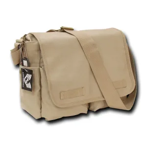 Messenger Bag Khaki Canvas Tactical Military Heavyweight Field Shoulder Laptop
