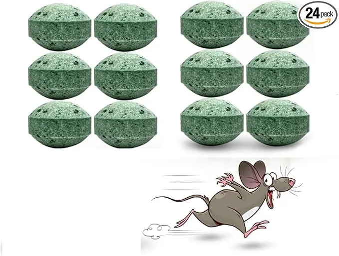 Mice Rodent Repellent, 24Pcs Peppermint Oil Moth Balls for Rats Mouse Deterrent, Safe for Humans & Pets, Pouches for Roaches, Pest Pouches for Roaches, Ant, Bugs, Spider