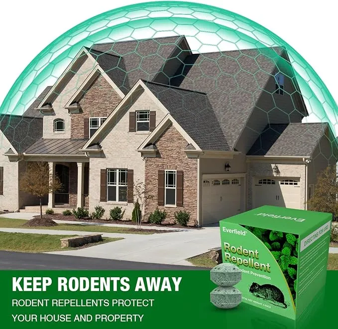Mice Rodent Repellent, 24Pcs Peppermint Oil Moth Balls for Rats Mouse Deterrent, Safe for Humans & Pets, Pouches for Roaches, Pest Pouches for Roaches, Ant, Bugs, Spider