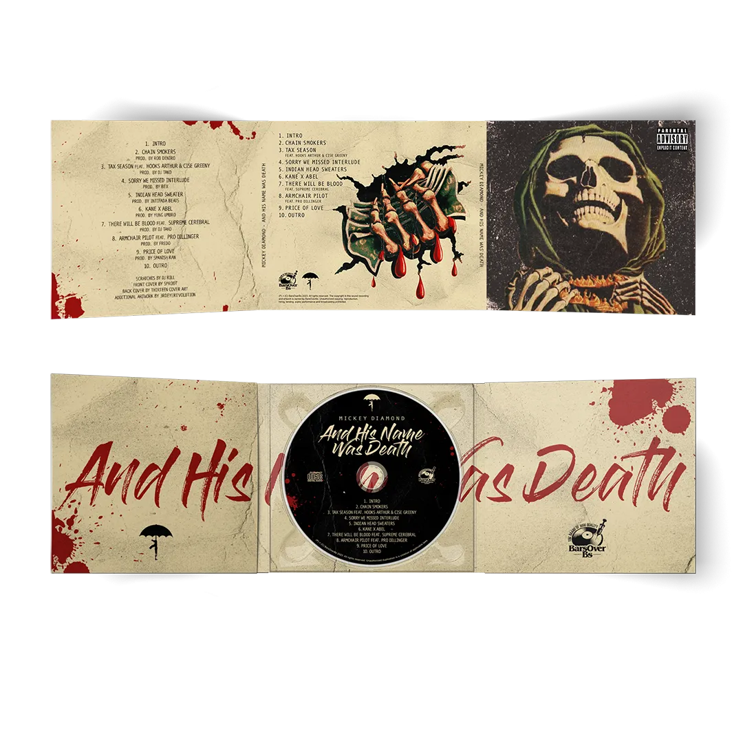 Mickey Diamond - And His Name Is Death (6 Page Panel Digipak With Obi Strip) Glass Mastered CD's