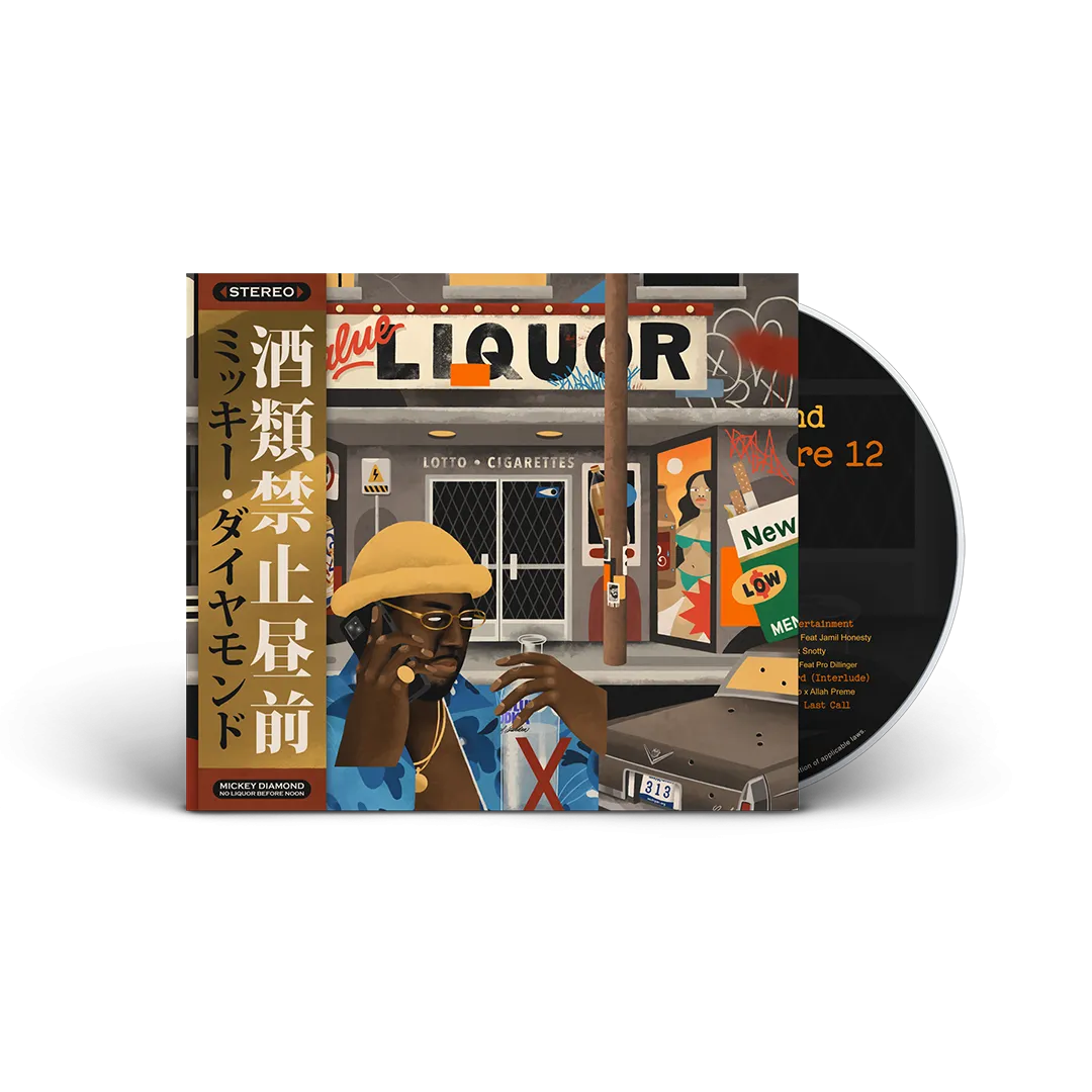 Mickey Diamond - No Liquor Before 12 (Digipak CD With Obi Strip & 8 Page Booklet)   Crown Royal Bag