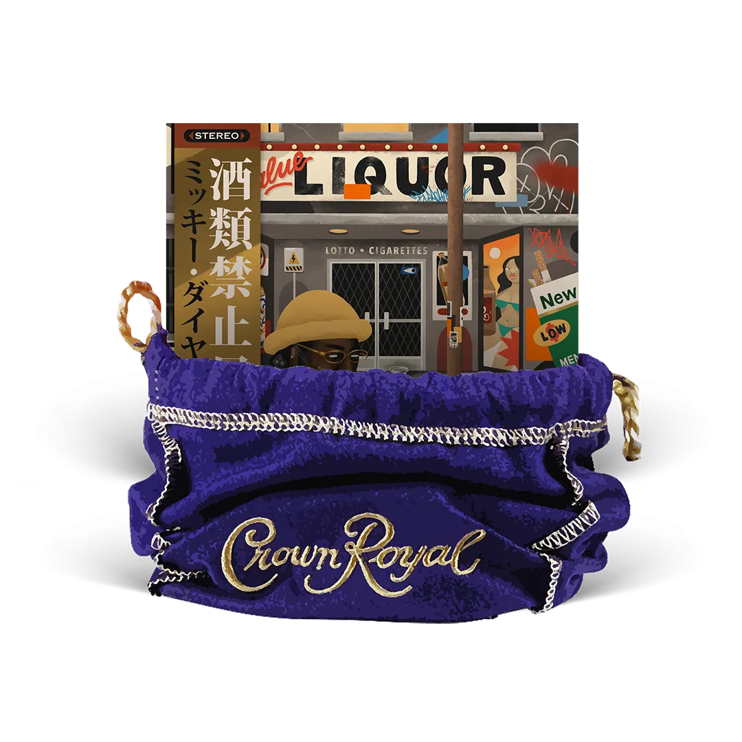 Mickey Diamond - No Liquor Before 12 (Digipak CD With Obi Strip & 8 Page Booklet)   Crown Royal Bag