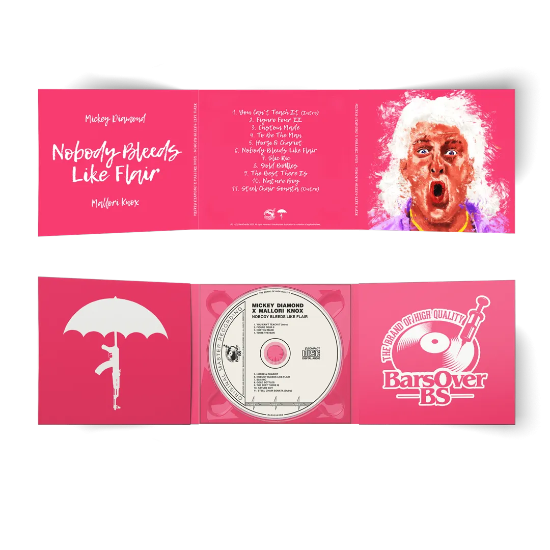 Mickey Diamond x Mallori Knox - Nobody Bleeds Like Flair (6 Page Digipak CD) (Brick Flair Edition) (Glass Mastered CD's)