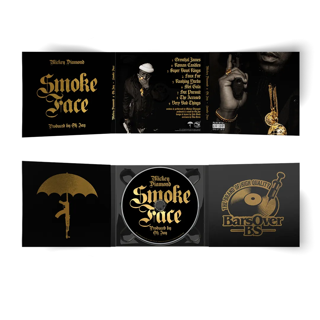 Mickey Diamond x Oh Jay - Smoke Face (Digipak CD's With Obi Strip) (Glass Mastered)