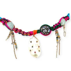 Neon Rainbow Sapphire Diamond Rockstar Choker