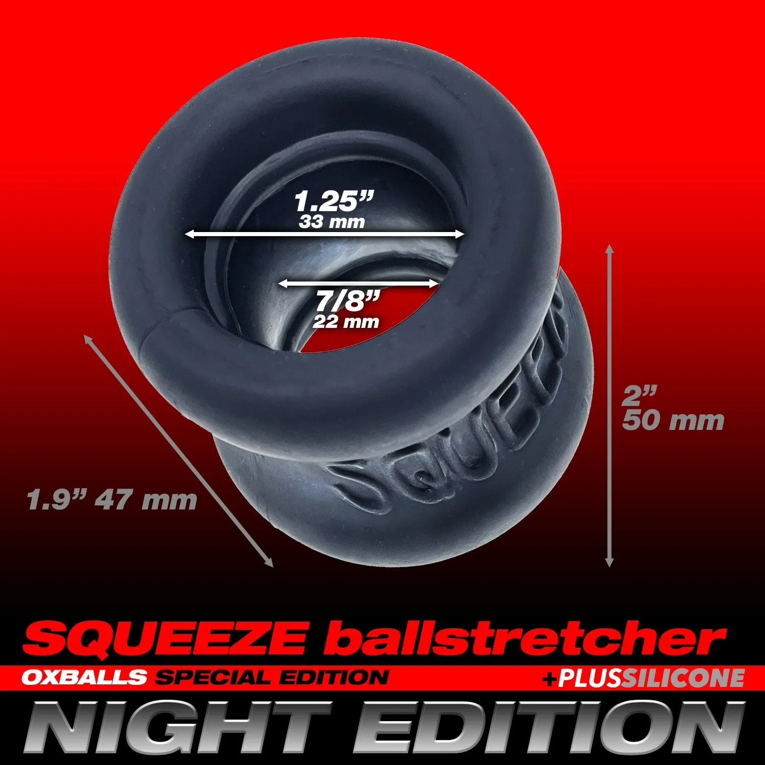 Oxballs Squeeze Ballstretcher Night Edition