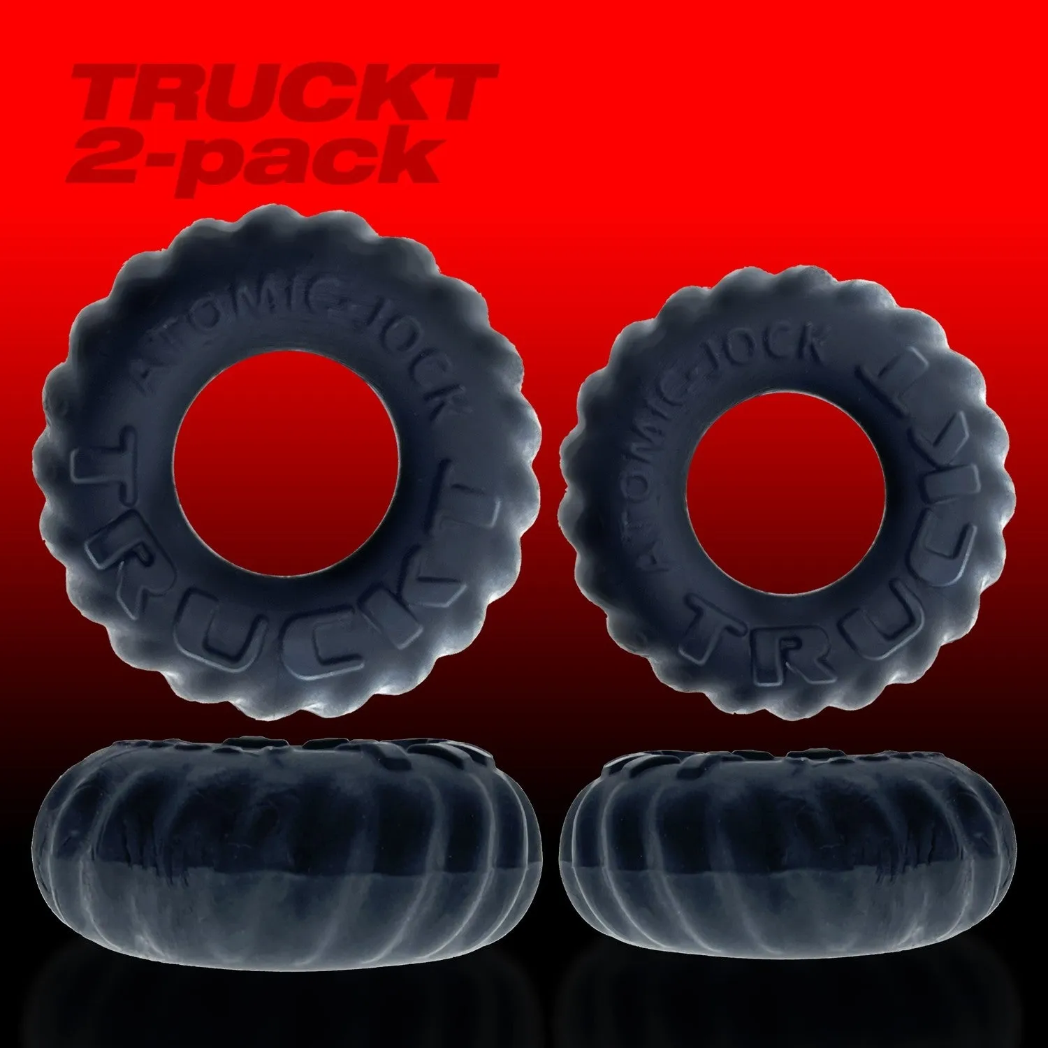 Oxballs Truckt Cock Ring (2 Pack) - Night Edition