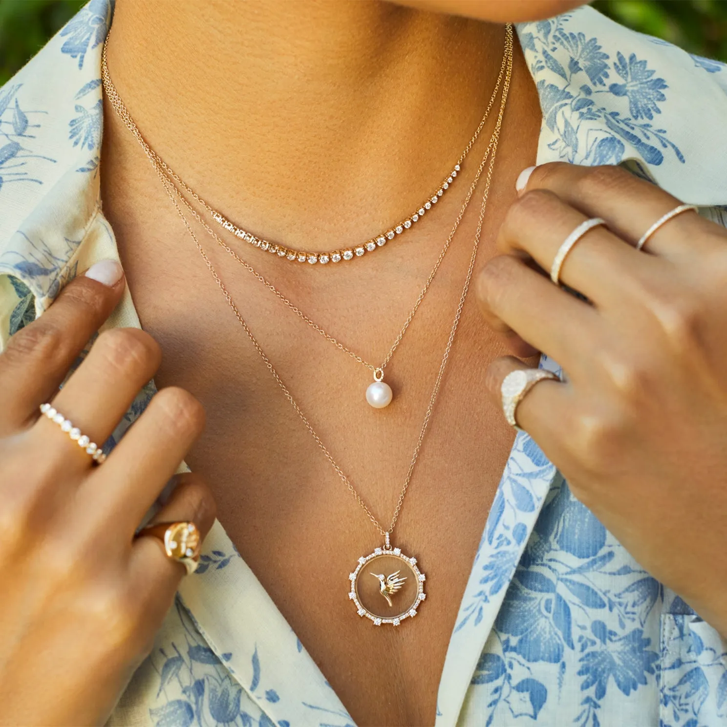 Pearl Ball Drop Necklace