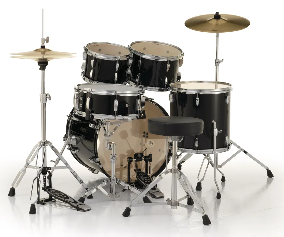 Pearl Roadshow 5-pc. 20" Fusion Drum Set Inc Planet Z Cymbal Pack