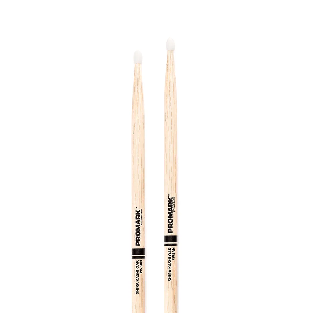Promark PW5AN Shira Kashi Oak 5A Drumsticks, Nylon Tip