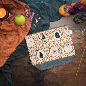"Boo Crew"- Knitting Project Bag- Ready to Ship