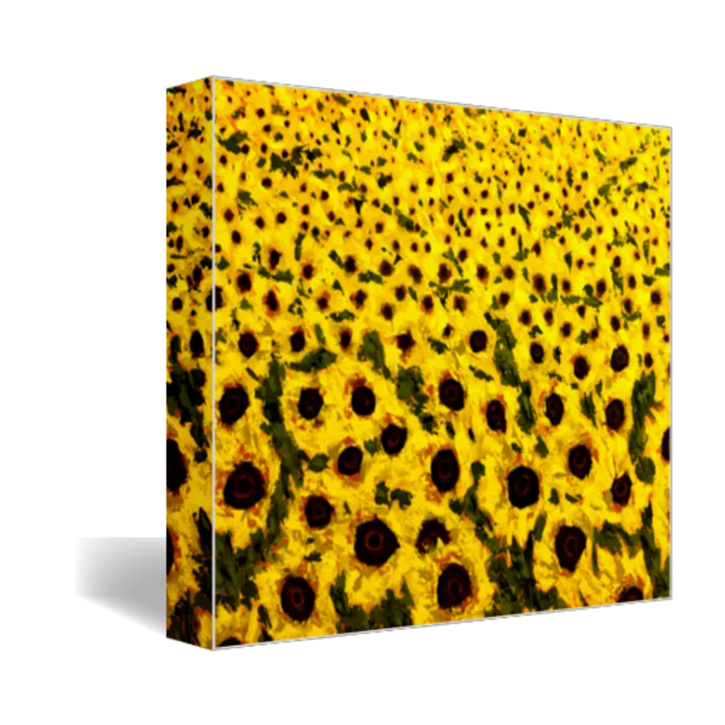 "Sunflower Field" Landscape Art Print