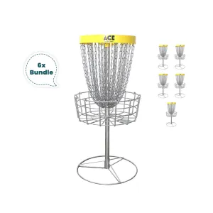 RAD Ace V2 Disc Golf Baskets Bundle of 6