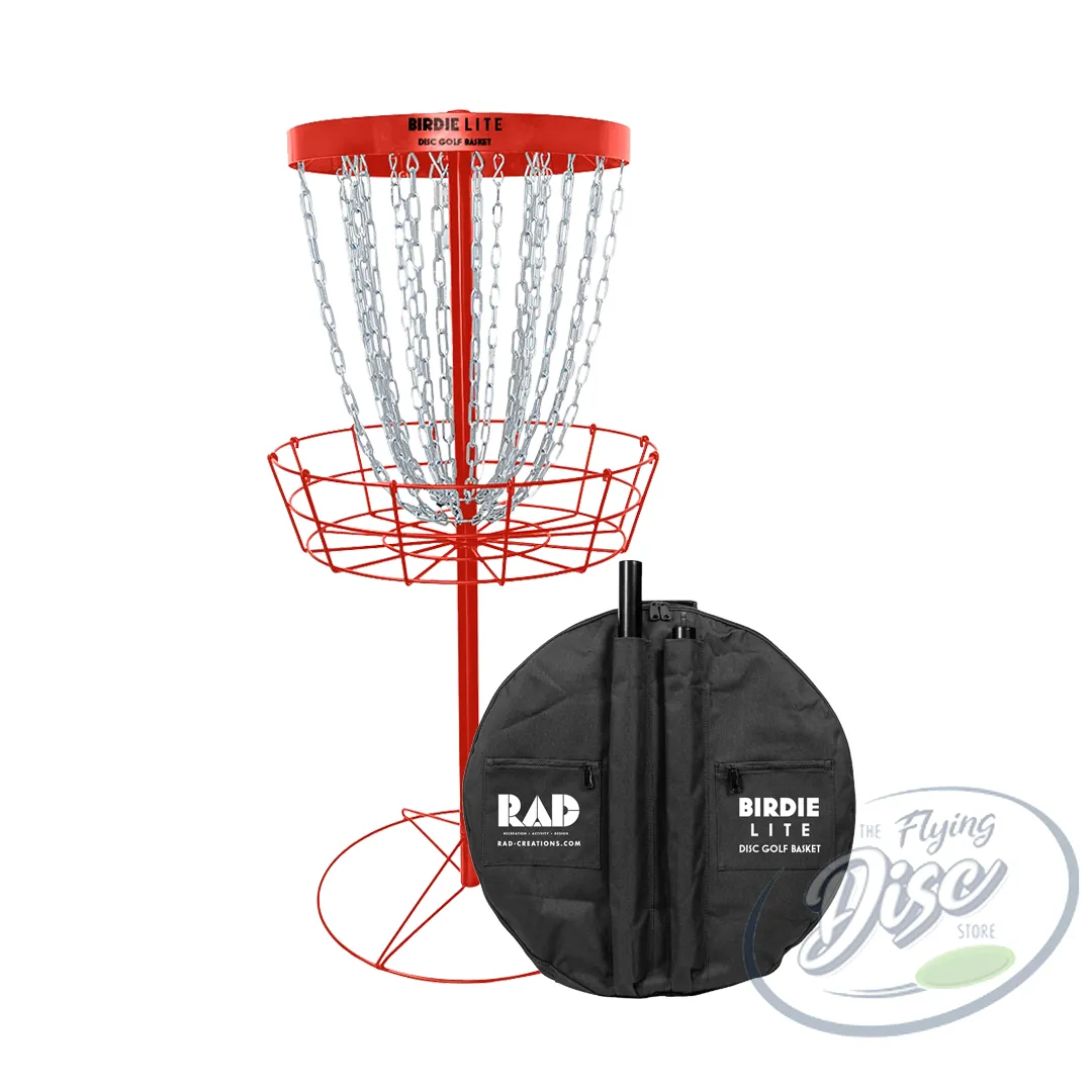 RAD BIRDIE Lite Disc Golf Basket   Travel Bag Combo