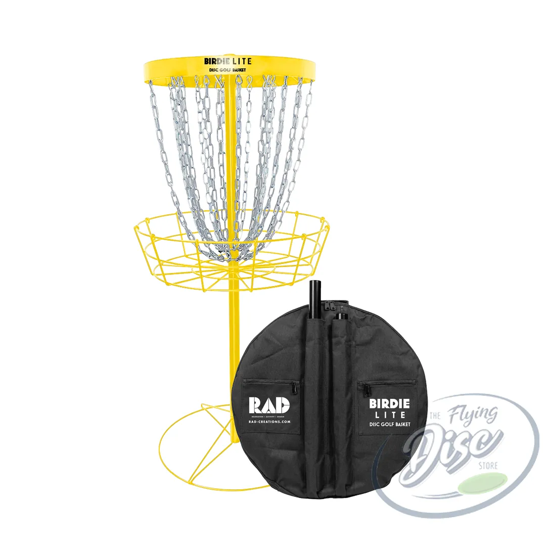 RAD BIRDIE Lite Disc Golf Basket   Travel Bag Combo