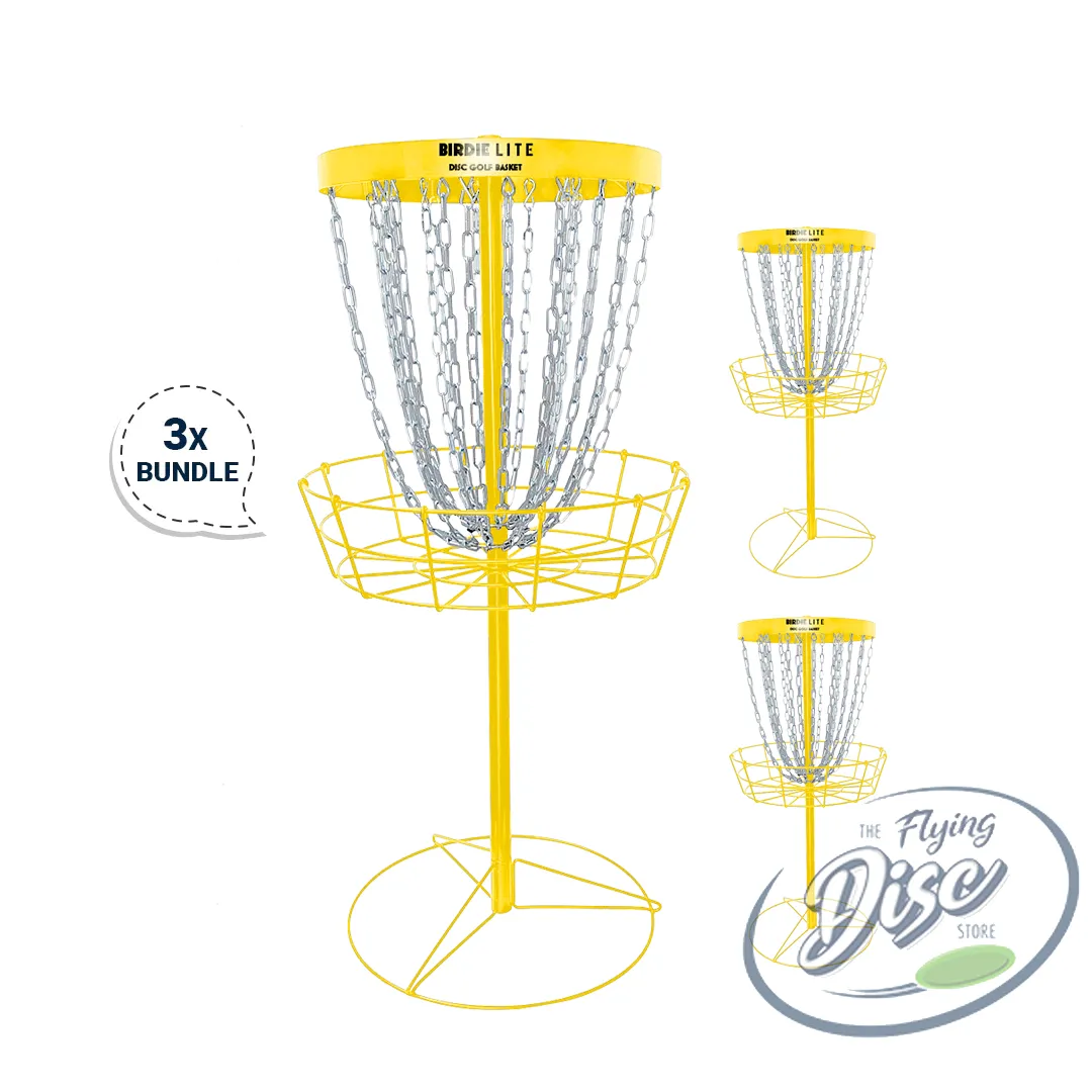 RAD Birdie Lite Disc Golf Baskets Bundle of 3