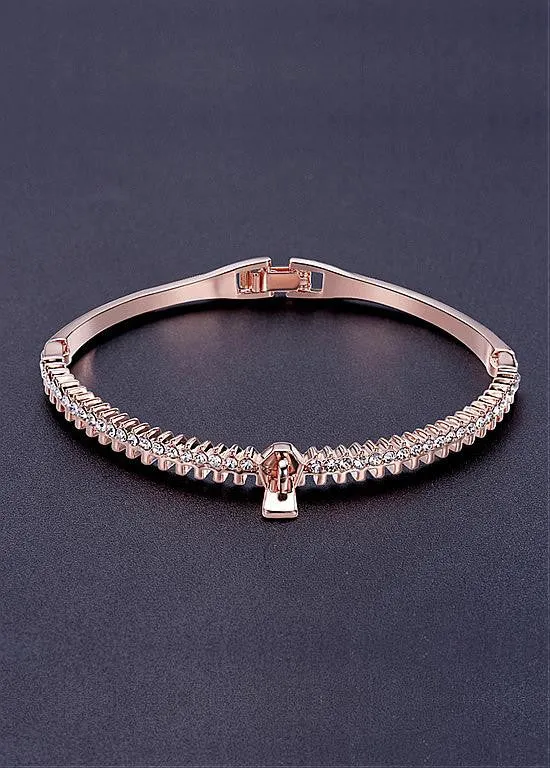 Rose Gold 18K Gold Plated Cuff Bangle