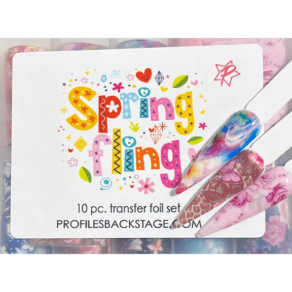 Spring Fling - 10pc Transfer Foil Set