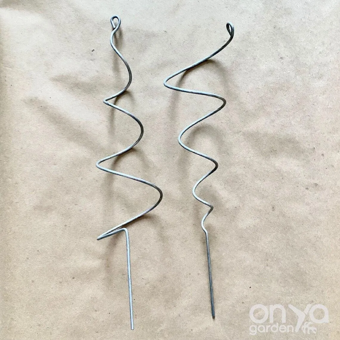 Steel Twirl and Whirl Plant Sticks, Decorative Plant Stakes