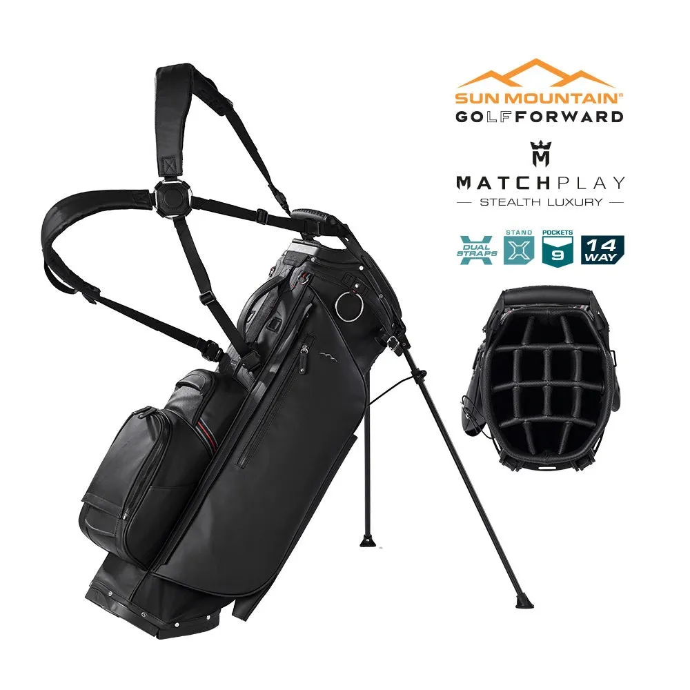 Sun Mountain Matchplay 14-Way Carry Bag - Duravinyl Golf Stand BAG - 2025 Range