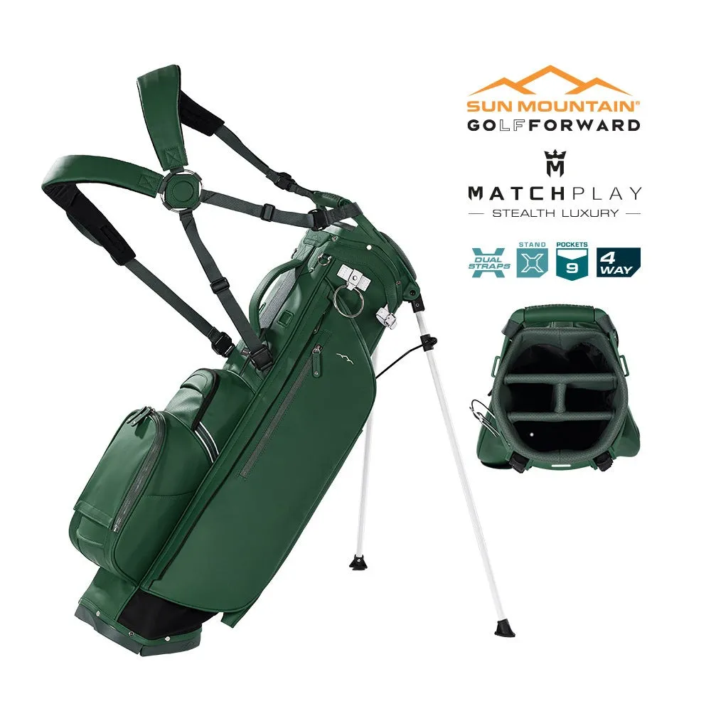 Sun Mountain Matchplay 4-Way Carry Bag - Duravinyl Golf Stand BAG - 2025 Range