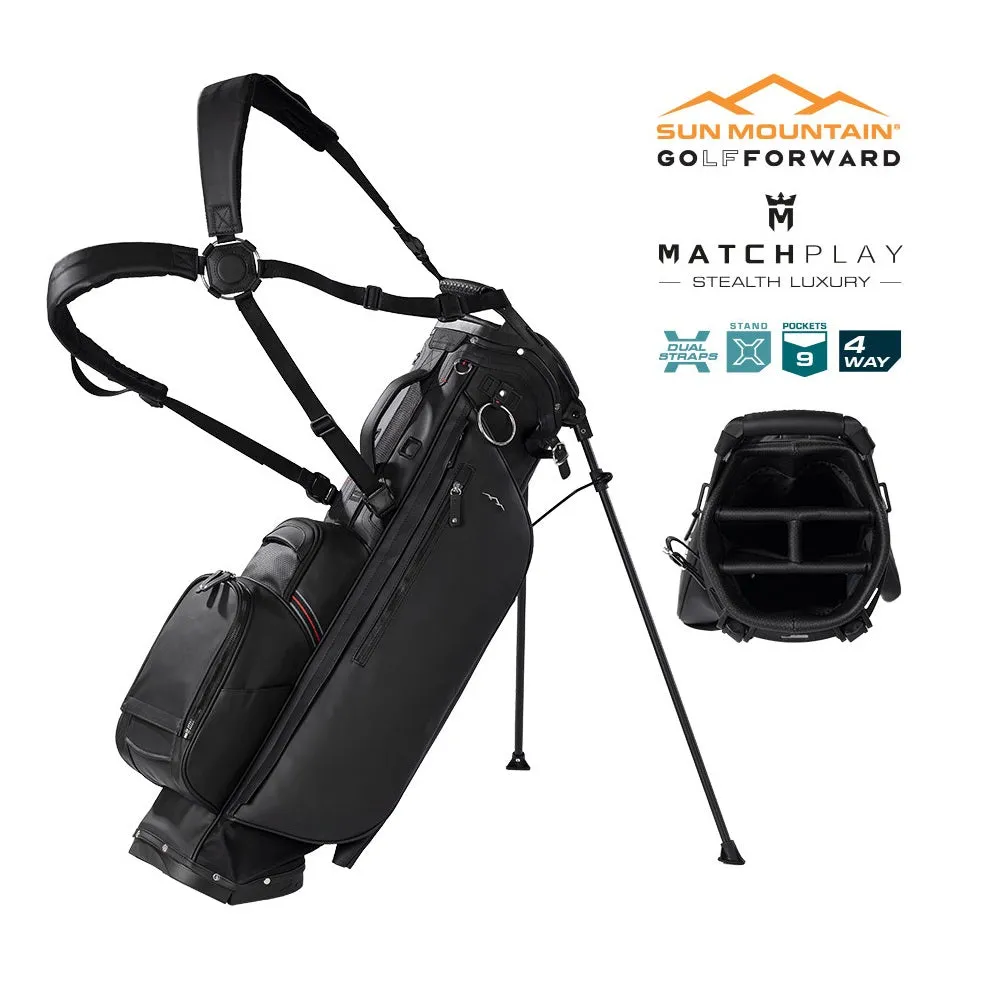 Sun Mountain Matchplay 4-Way Carry Bag - Duravinyl Golf Stand BAG - 2025 Range