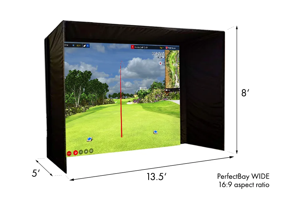 Swing Caddie SC4 PRO PerfectBay Golf Simulator Package