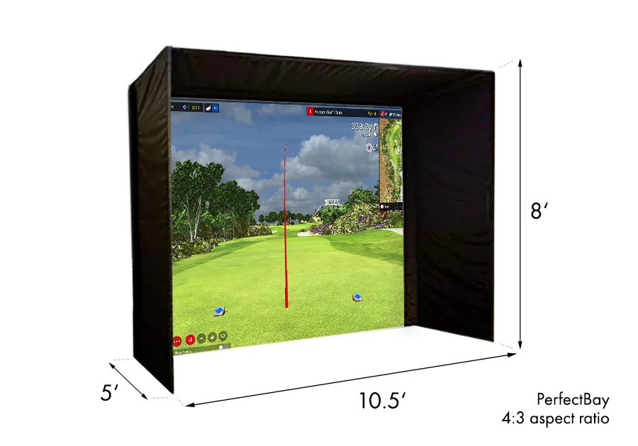 Swing Caddie SC4 PRO PerfectBay Golf Simulator Package
