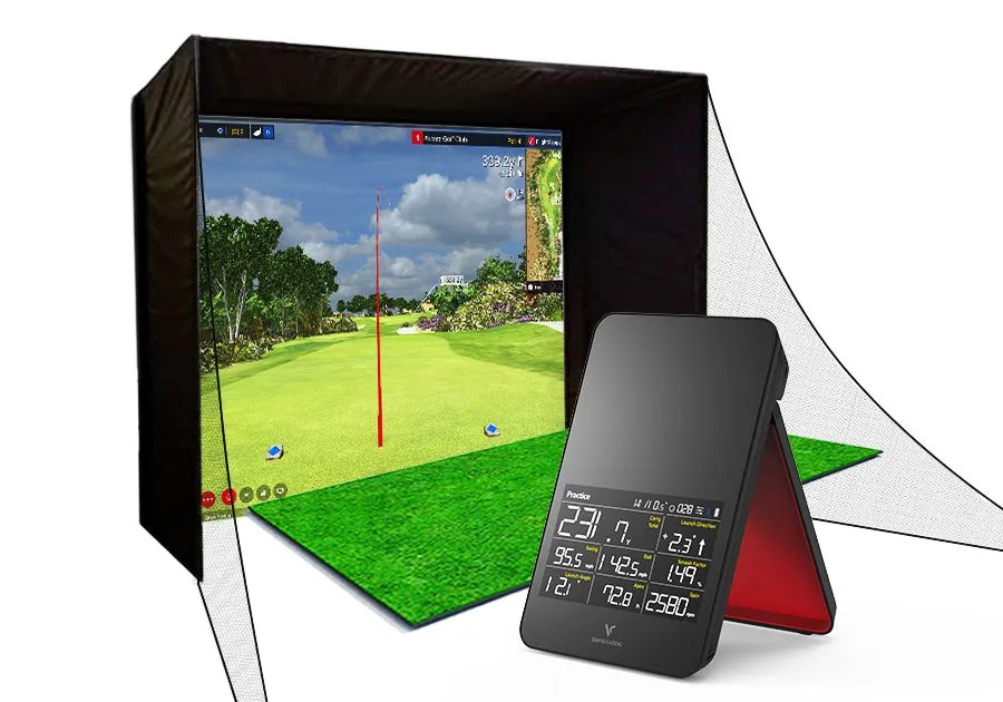Swing Caddie SC4 PRO PerfectBay Golf Simulator Package