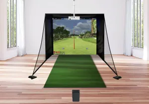Swing Caddie SC4 PRO PerfectBay Golf Simulator Package