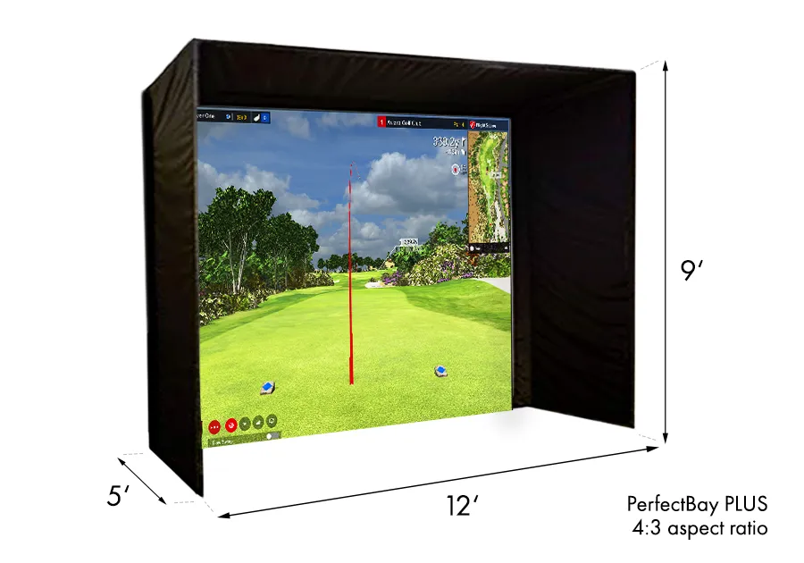 Swing Caddie SC4 PRO PerfectBay Golf Simulator Package
